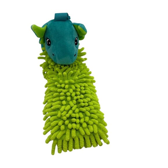 Norwex Kids Pets to Dry Dragon Blue & Green Hand Towel - Picture 1 of 3